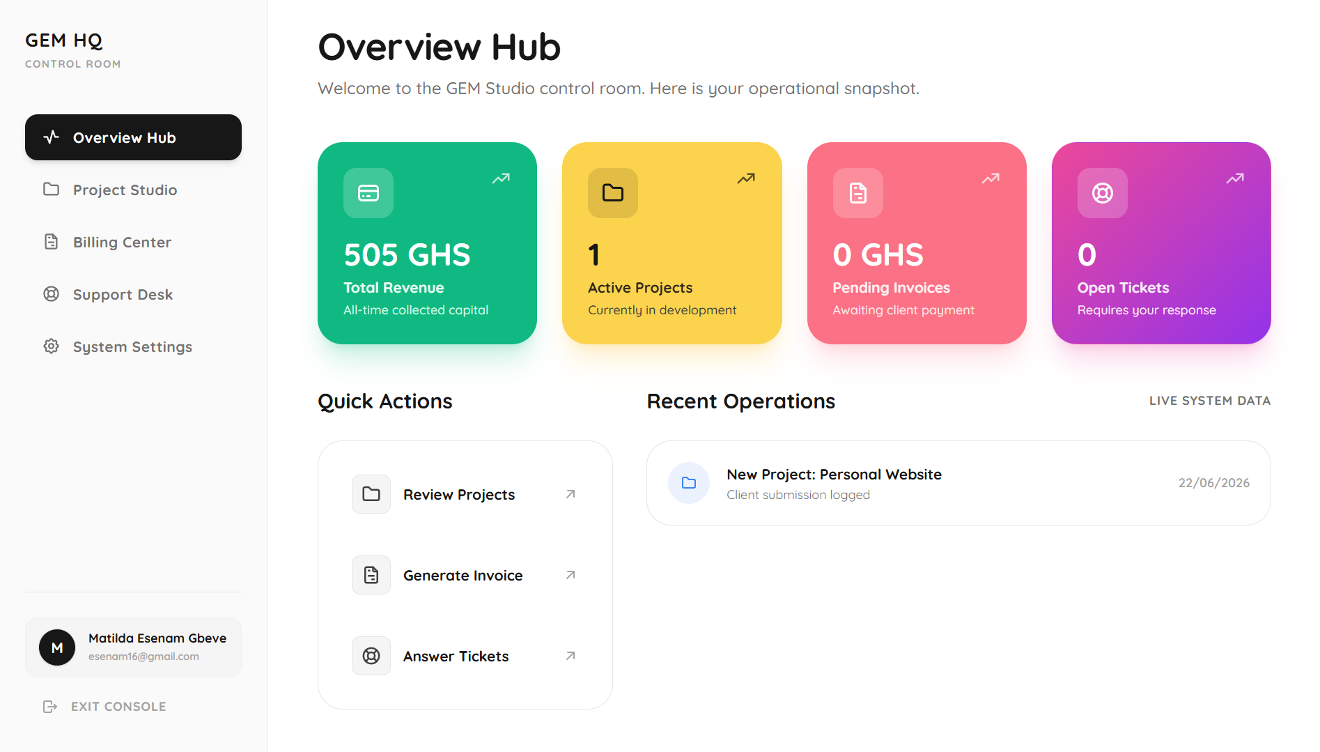 GEM STUDIO CMS